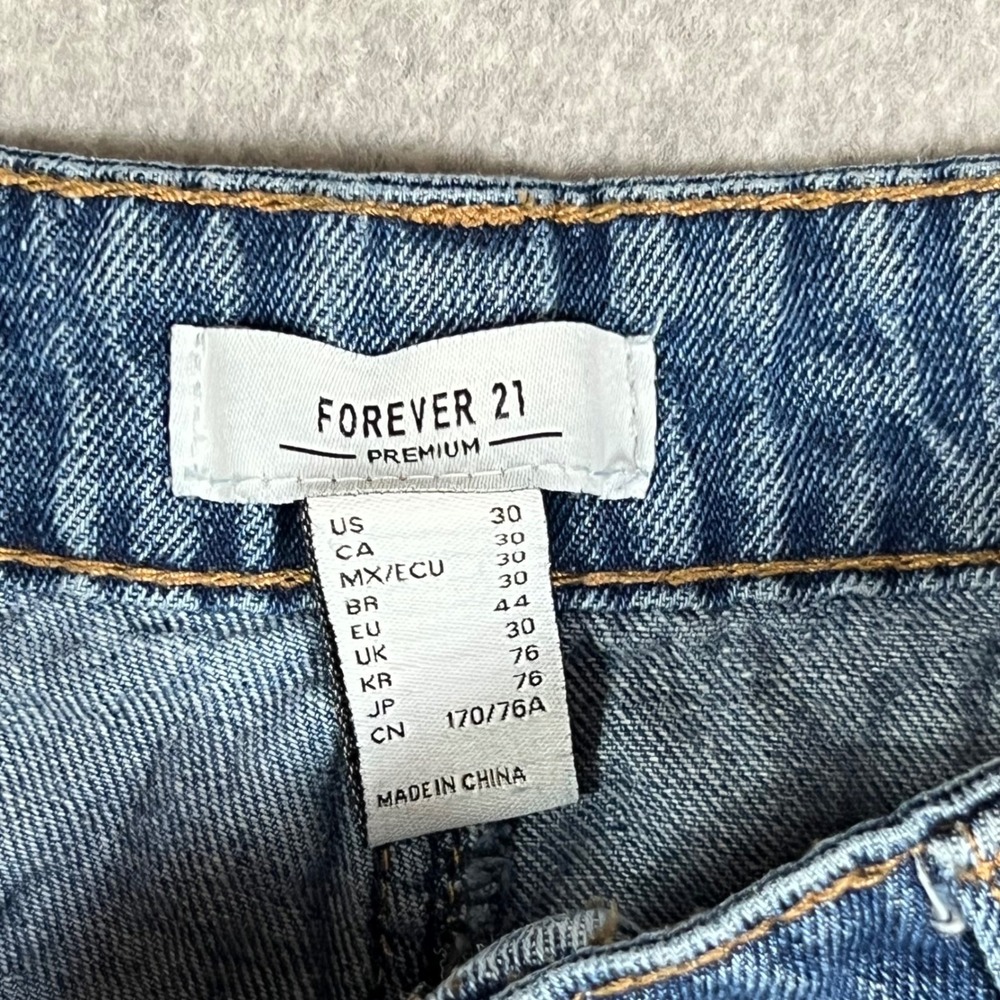Forever‎ 21 Premium 30 Cargo Jeans Pockets Punk Goth Grunge Streetwear Baggy y2k - Picture 3 of 8